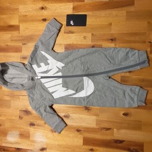 NWT Nike 6 month hooded full-body zip-up